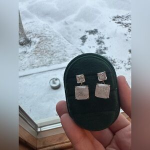 Elegant Square Crystal Earrings